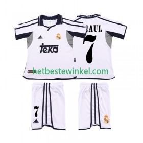Real Madrid RAUL 7 2001 Voetbalshirts Retro Kind Thuis 2002